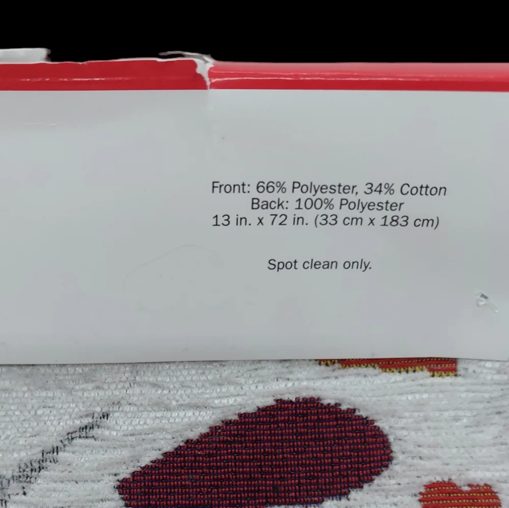 Valentine's Day Multi Hearts Table Runner NWOT